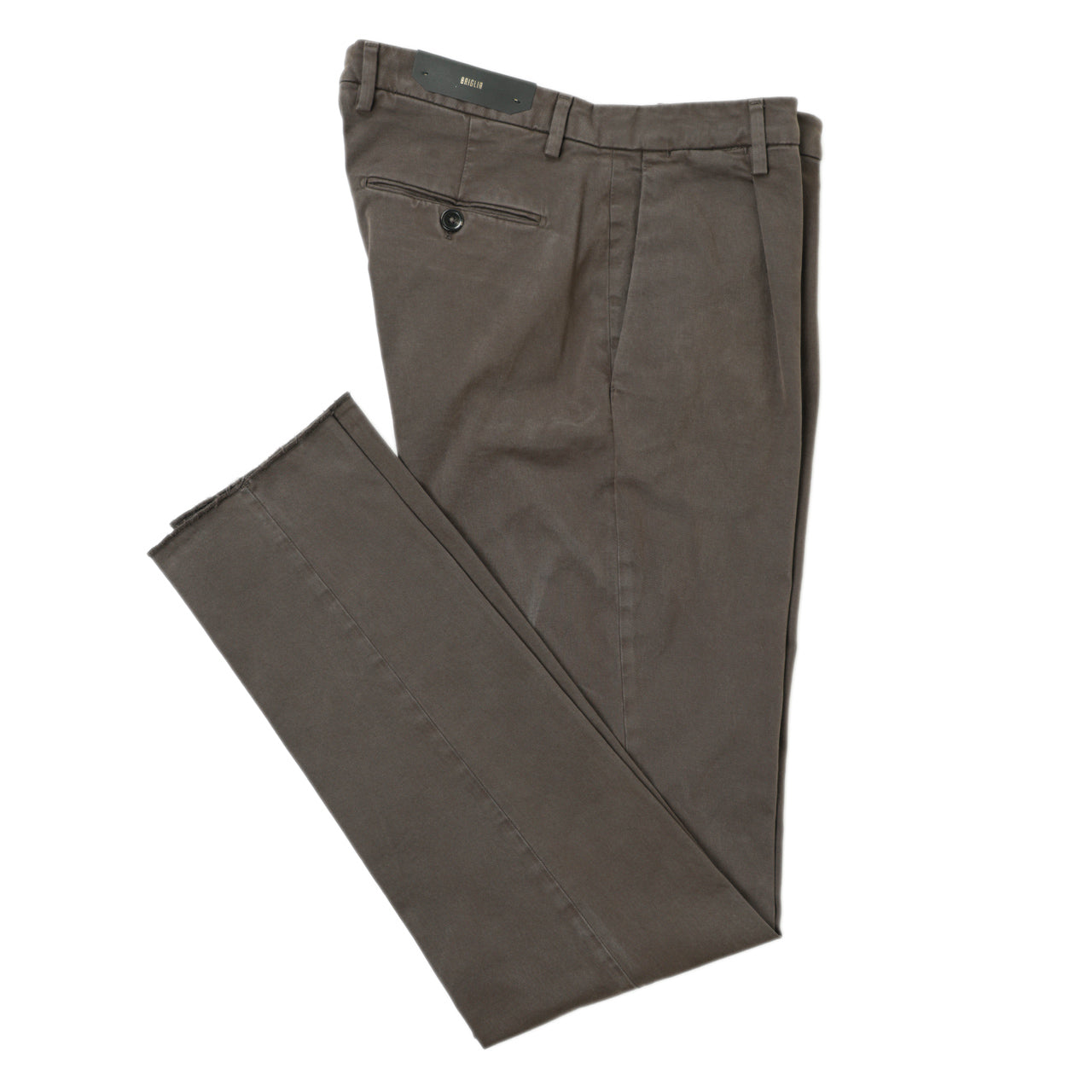 ブリリア 1949 / コットン ストレッチ ワンプリーツ スラックス パンツ/SLIM FIT BG07 JFS 400008 0046