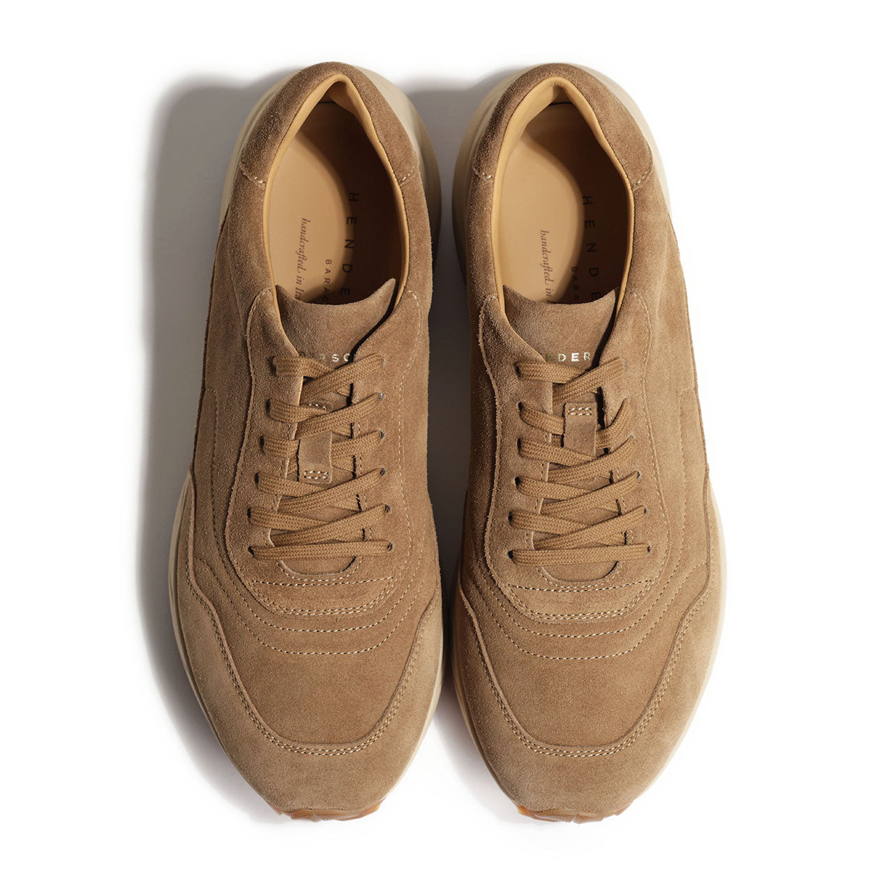 ヘンダーソン / スエード  ローカット レースアップ スニーカー ラバーソール/SHARK SUEDE CASTORO