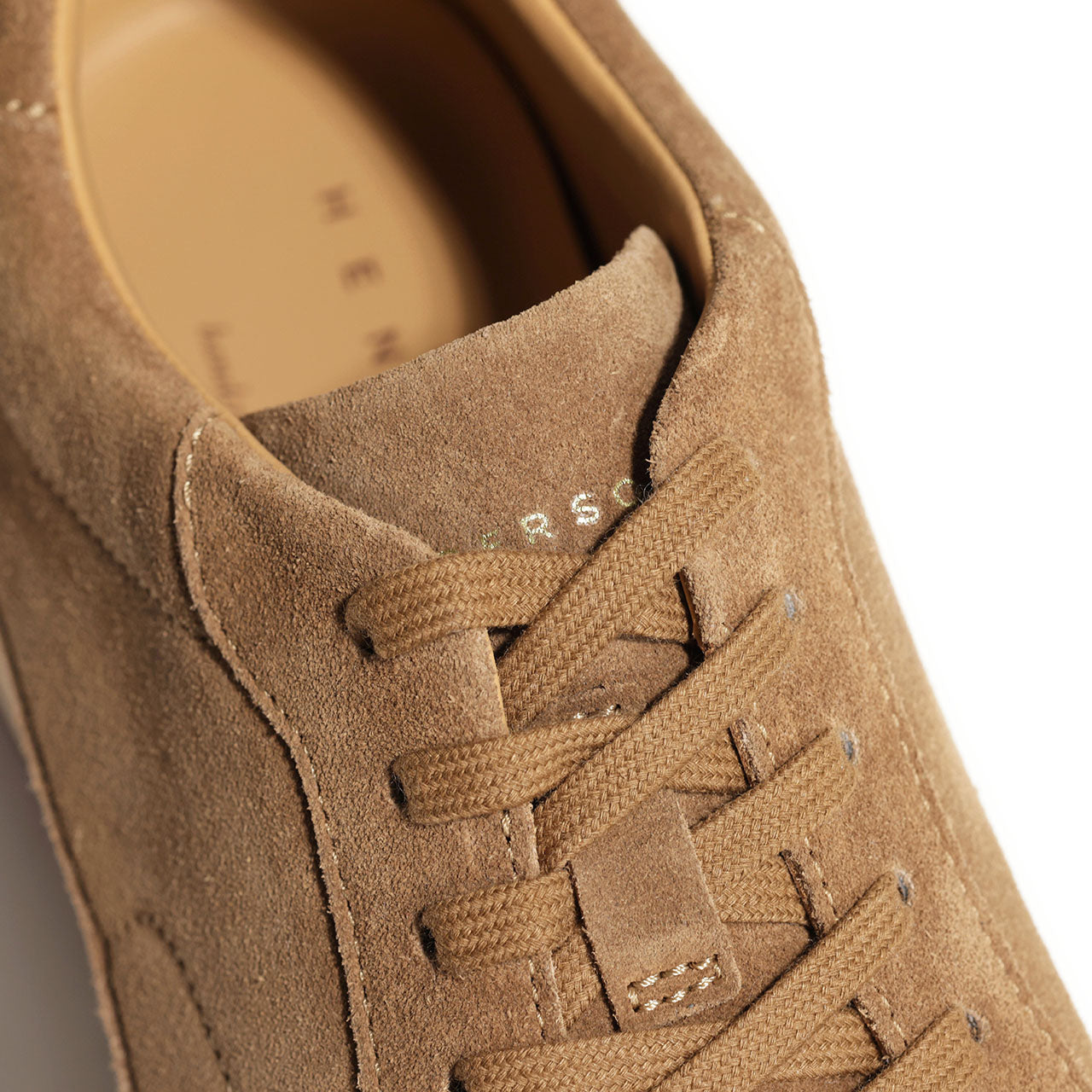 ヘンダーソン / スエード  ローカット レースアップ スニーカー ラバーソール/SHARK SUEDE CASTORO