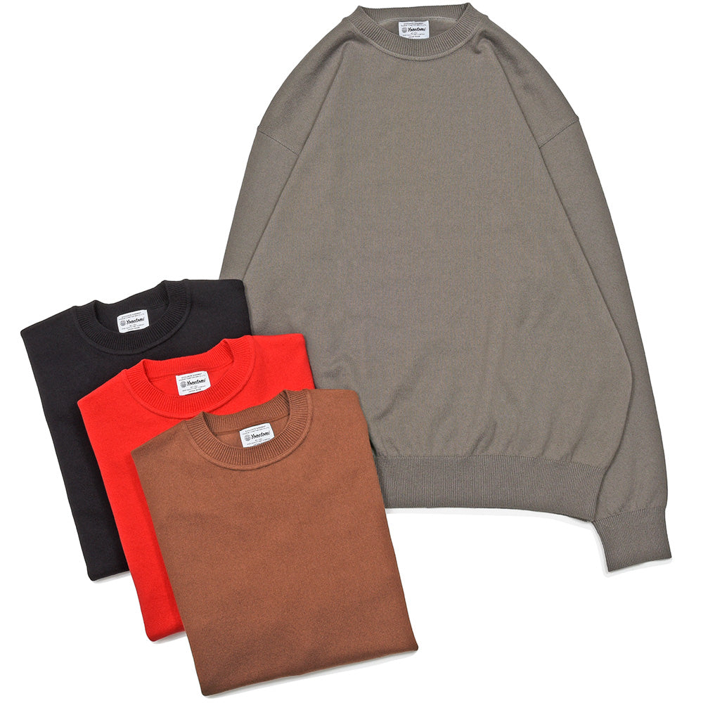 Yonetomi（ヨネトミ） WAVE COTTON KNIT PULLOVER ウェーブコットン クルーネックニット