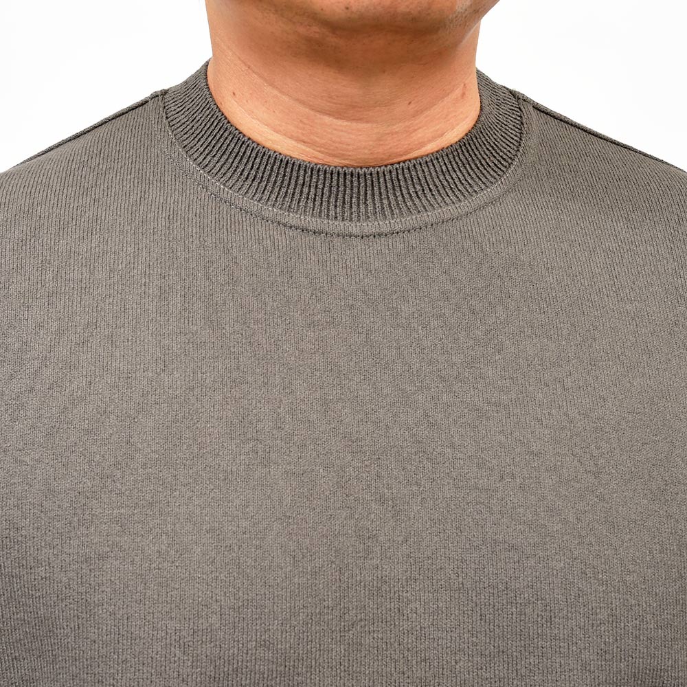 Yonetomi（ヨネトミ） WAVE COTTON KNIT PULLOVER ウェーブコットン クルーネックニット