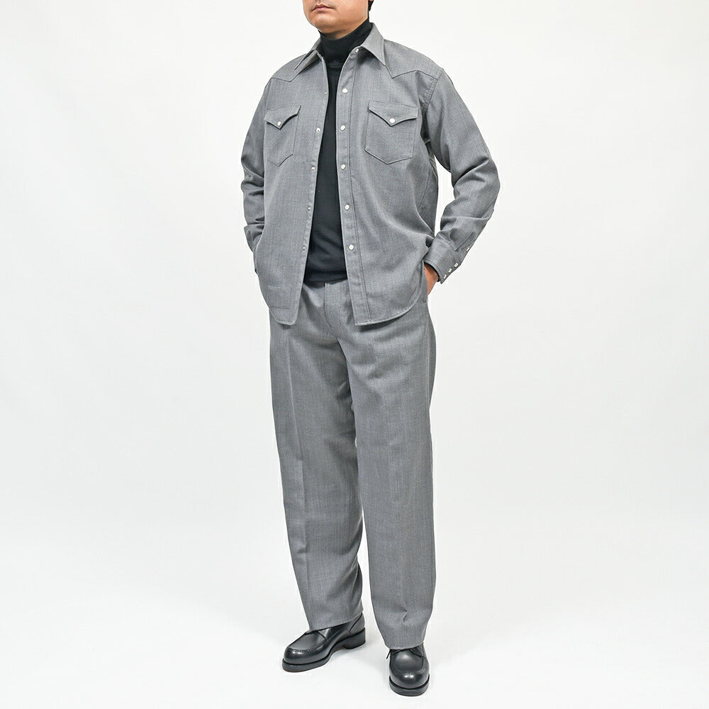 COHERENCE（コヒーレンス）ABIQUIU ウールツイル ROVER WOOL TWILL ウエスタンシャツ