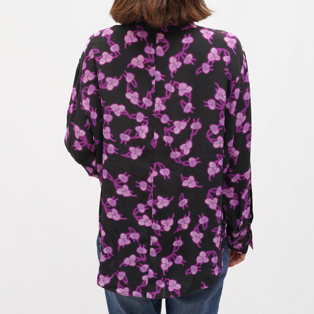 DOROTHEE SCHUMACHER(ドロシーシューマッハ)<BR>G11603-07 リーフプリント ボウタイブラウス