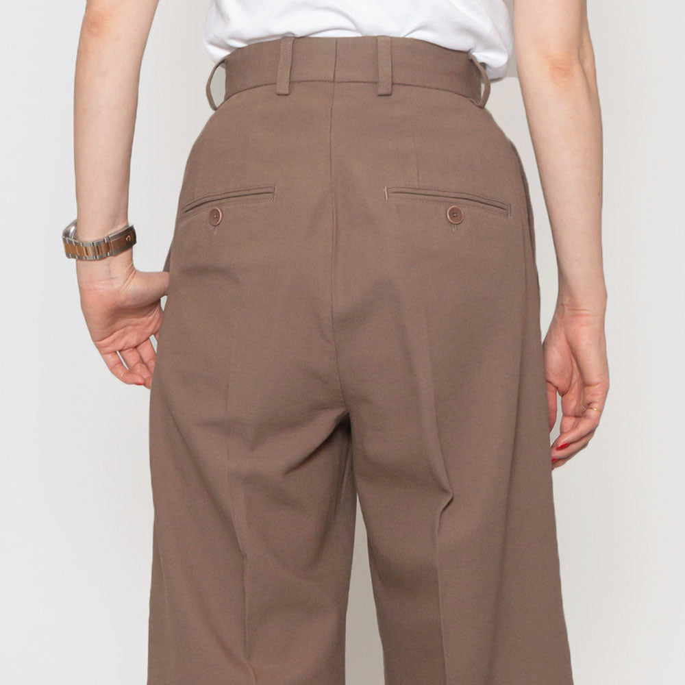 BERNARD ZINS(ベルナール ザンス)<BR>RENDEZ-VOUUS コットン 2タックワイドパンツ
