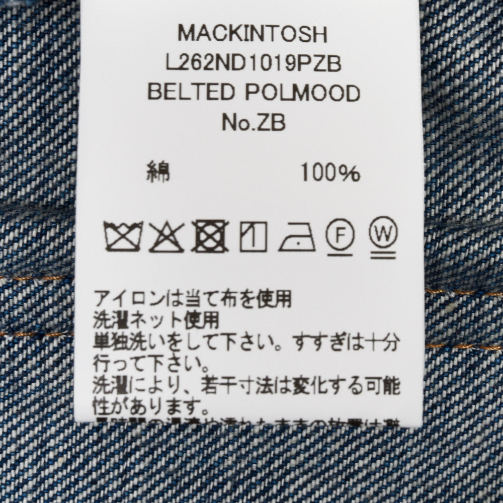 MACKINTOSH（マッキントッシュ）BELTED POLMOOD デニムベルテッドパンツ 23162000005