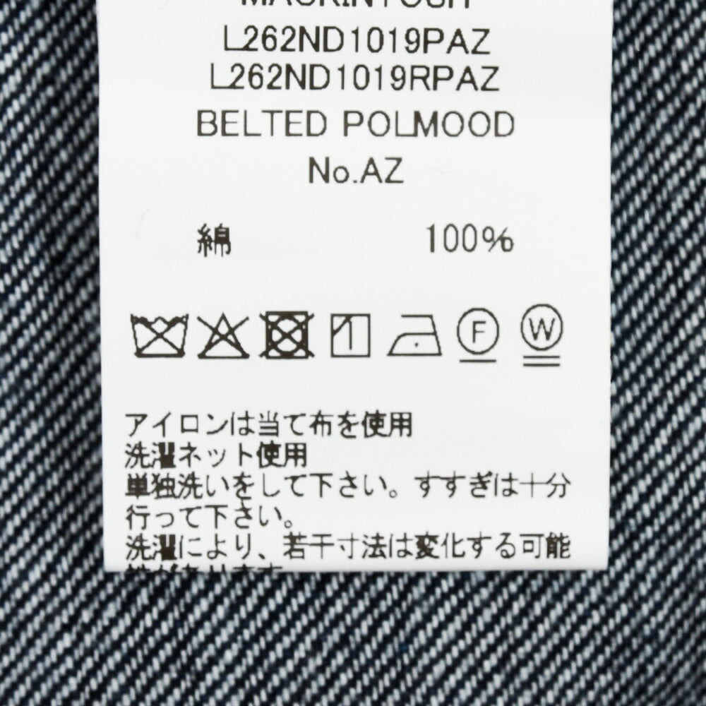 MACKINTOSH（マッキントッシュ）DNM BELTED POLMOOD デニムベルテッドパンツ 23162001005