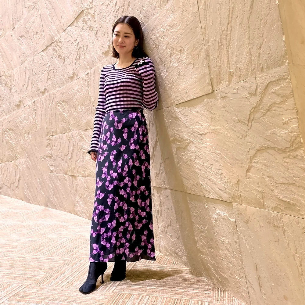 DOROTHEE SCHUMACHER(ドロシーシューマッハ)<BR>G11403-07 リーフプリント タイトスカート