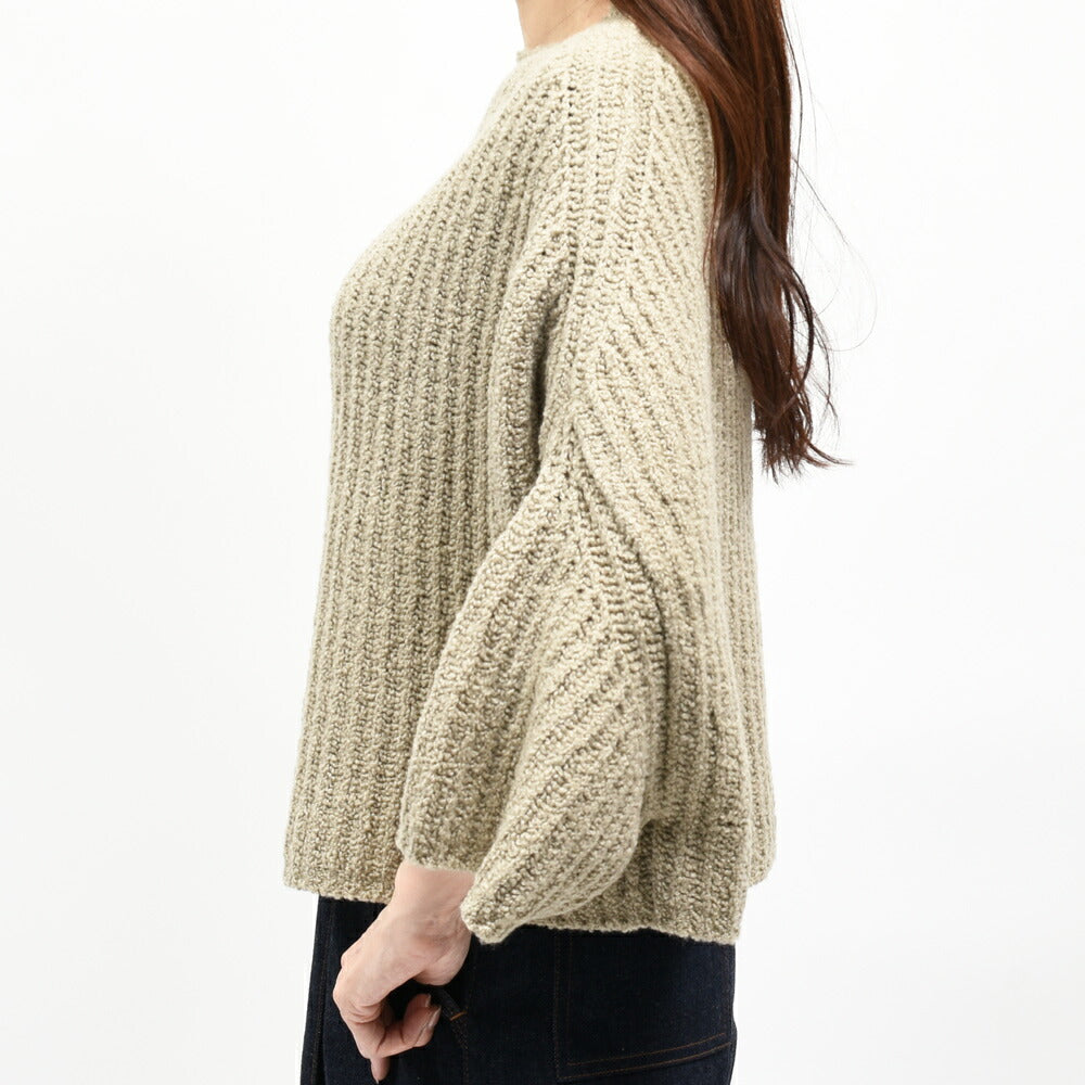 ma'ry'ya（マリア） YTK001 クルーネックブークレリブニット 26062000112
