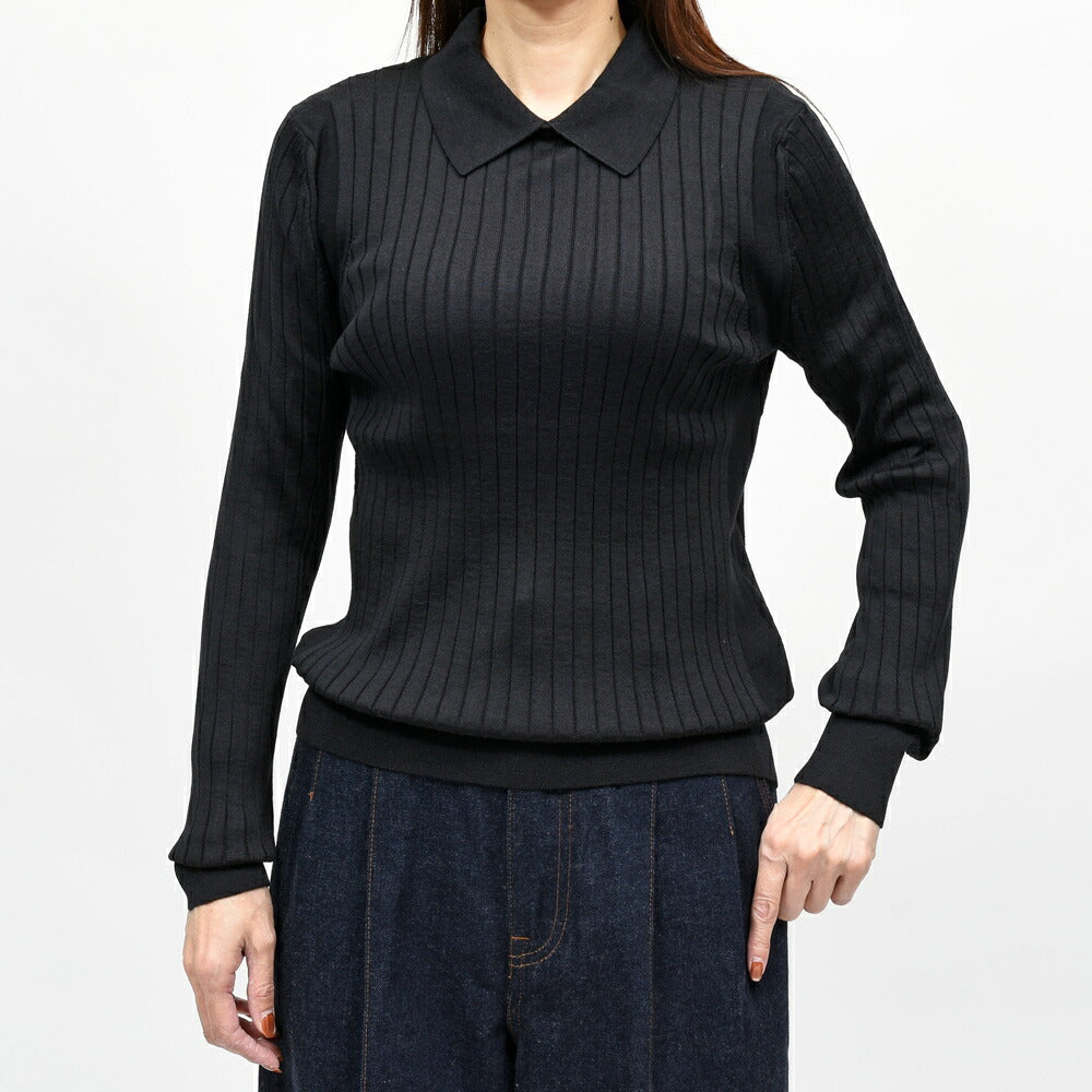 SLOANE（スローン）SL11W-503 ワイドリブニットポロ 26062001210