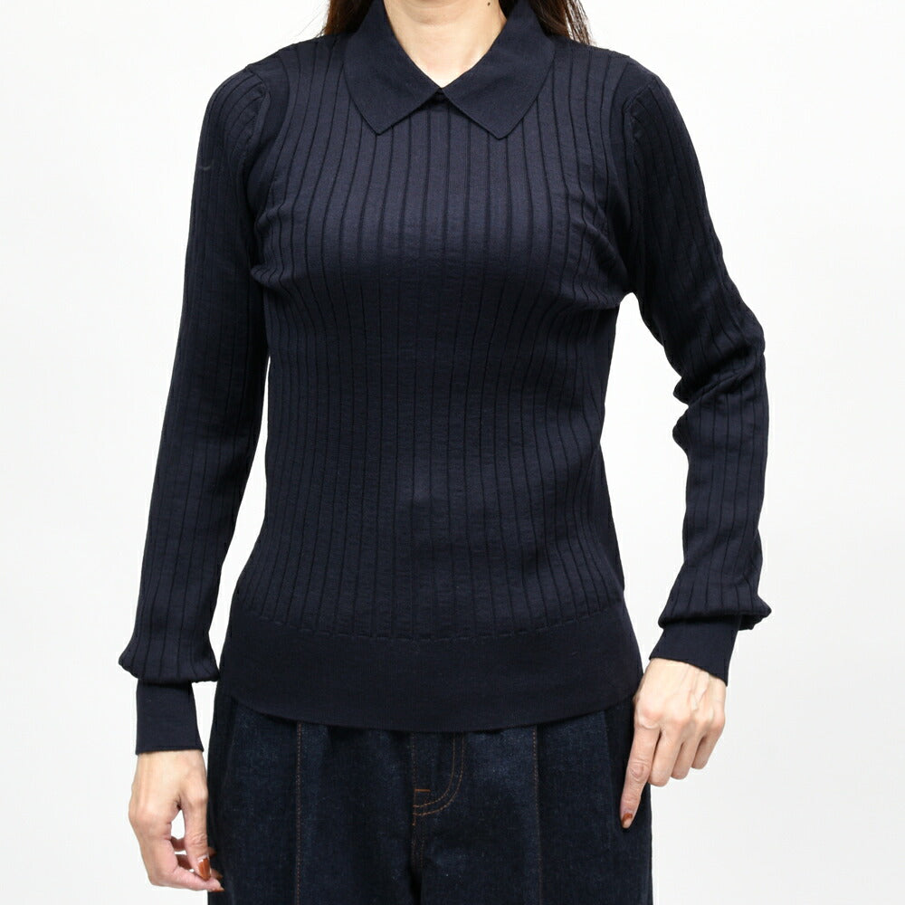 SLOANE（スローン）SL11W-503 ワイドリブニットポロ 26062001210