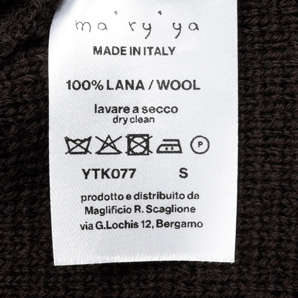 ma'ry'ya（マリア）YTK077 ハーフジップタートルネックニット 26062700112