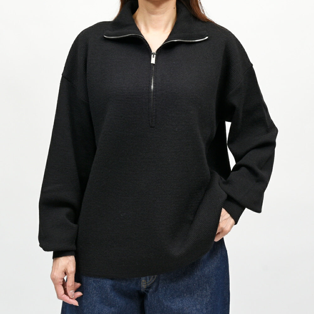 ma'ry'ya（マリア）YTK077 ハーフジップタートルネックニット 26062700112