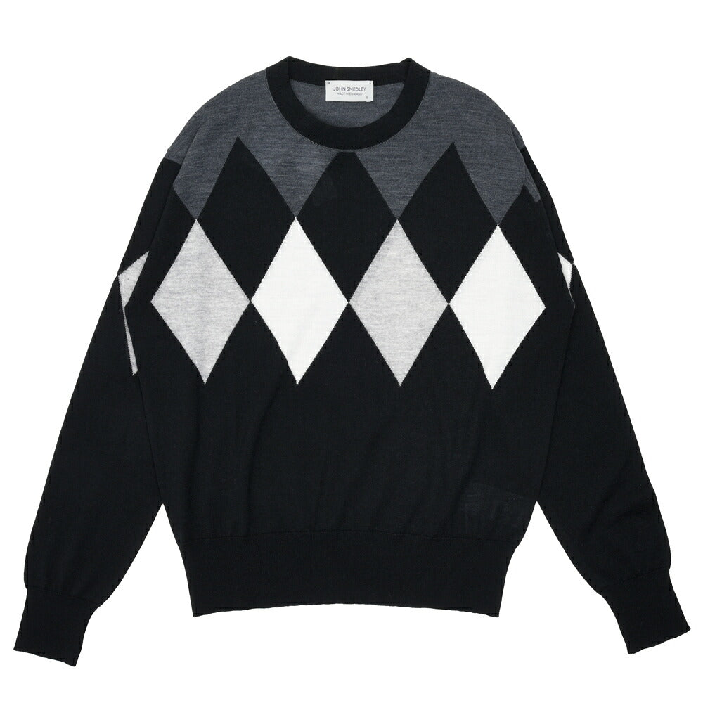 JOHN SMEDLEY（ジョンスメドレー） A4895 アーガイルニットプルオーバー 26066000030