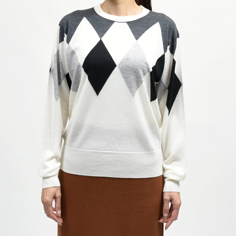 JOHN SMEDLEY（ジョンスメドレー） A4895 アーガイルニットプルオーバー 26066000030