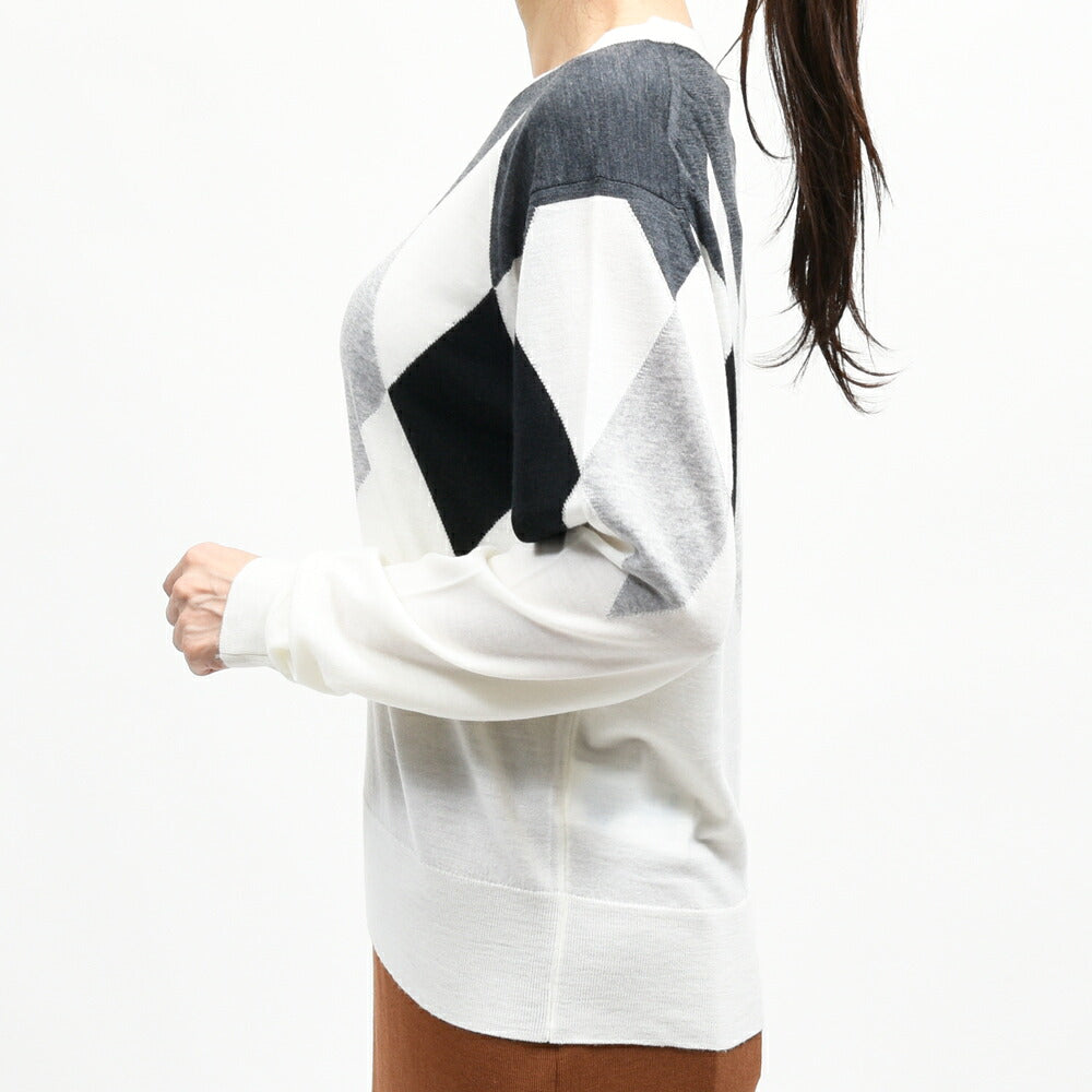 JOHN SMEDLEY（ジョンスメドレー） A4895 アーガイルニットプルオーバー 26066000030