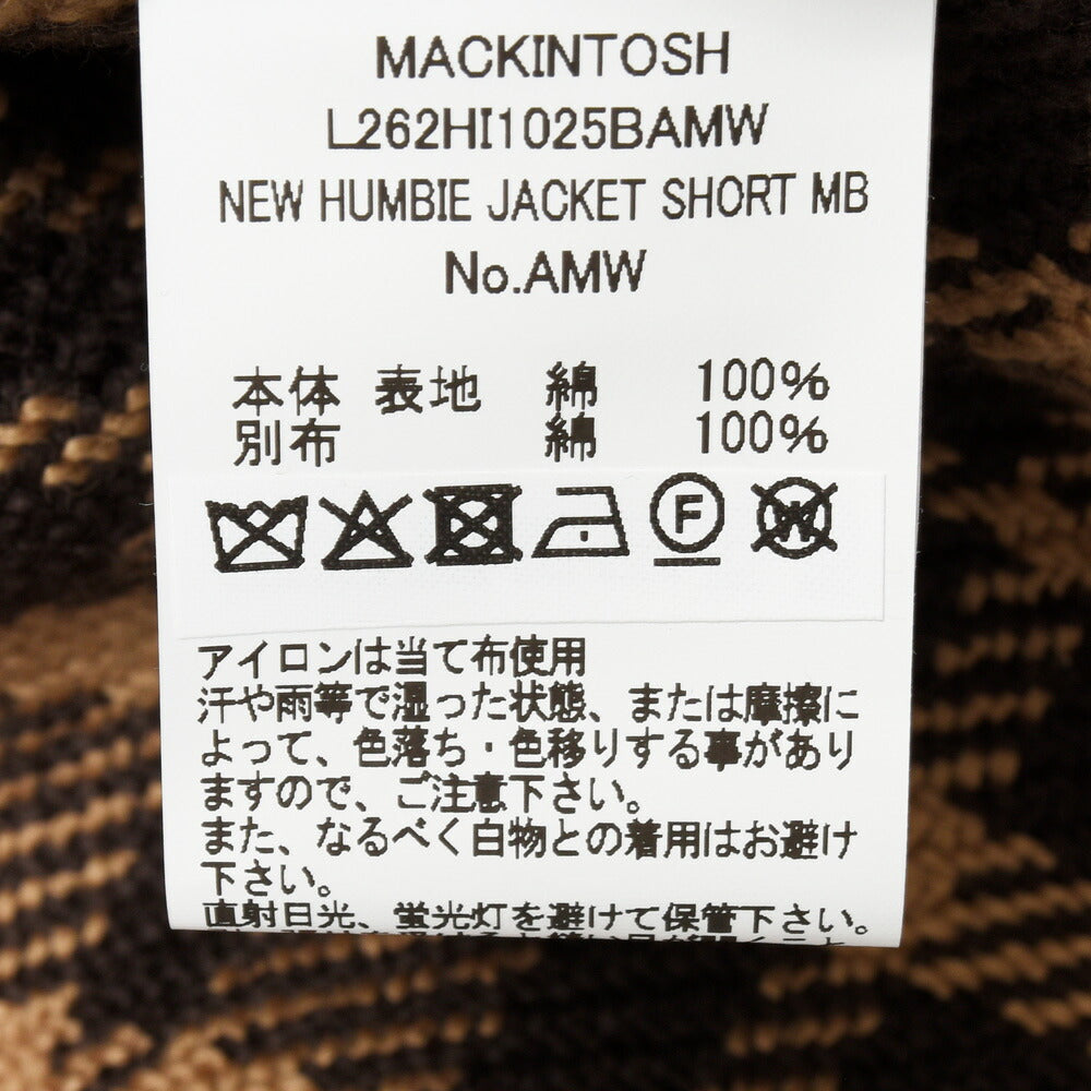 MACKINTOSH（マッキントッシュ）HUMBIE JACKET MB チェックハンビージャケット 27062000005