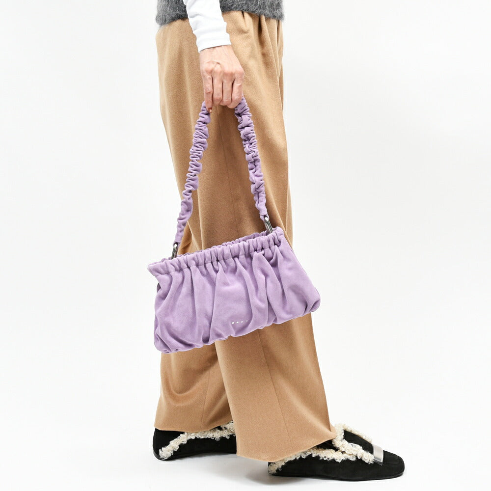 MARNI（マルニ） SBMP0297U2 P9468 スエードラッフルクラッチバッグ 28462003138