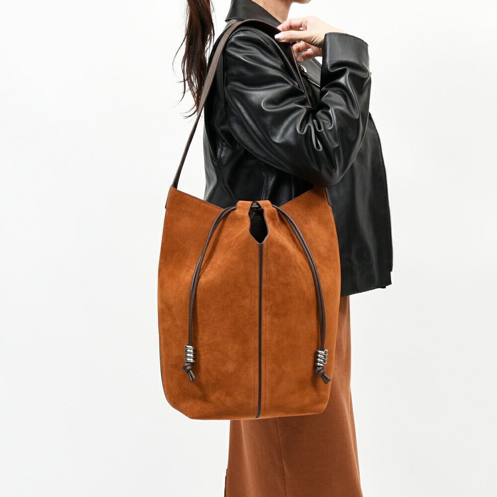 HEREU（へリュー） RIBA SUEDE スエードバケットショルダーバッグ 28462004077