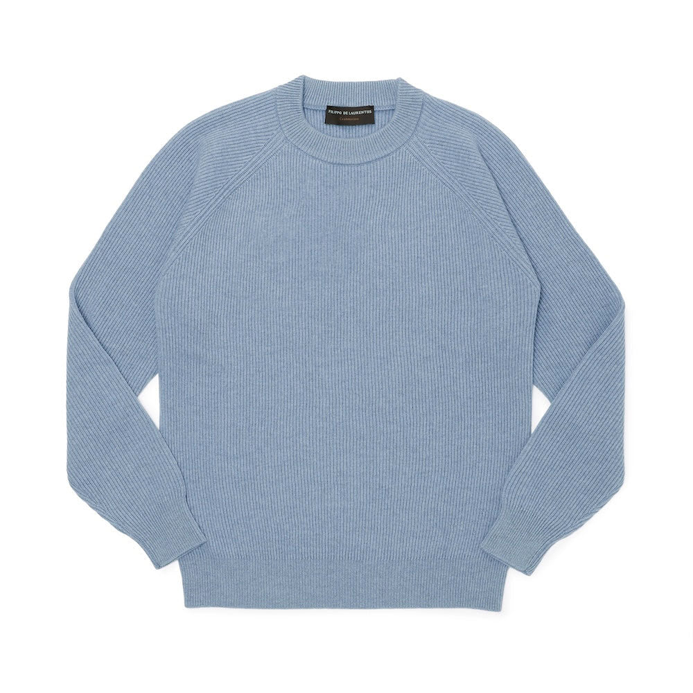 フィリッポ デ ローレンティス / Cashmerino 畔編み クルーネックニット/5GC1MLR42