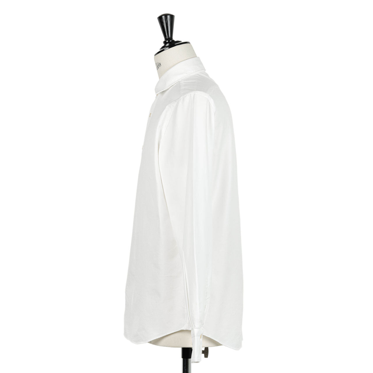 Finamore(フィナモレ) / LUIGI BALI コットン オックスフォード ワイドカラーシャツ 製品洗い/151056 C0765 01/WHITE