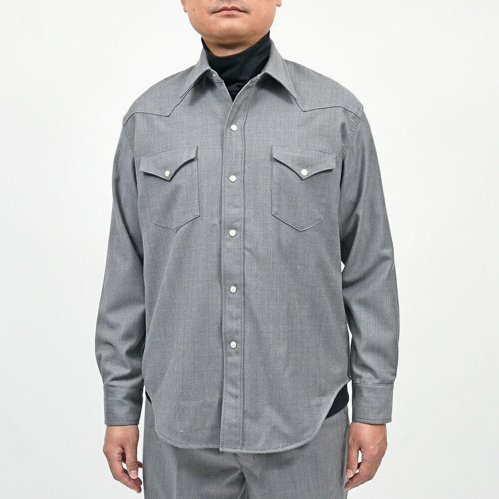 COHERENCE（コヒーレンス）ABIQUIU ウールツイル ROVER WOOL TWILL ウエスタンシャツ