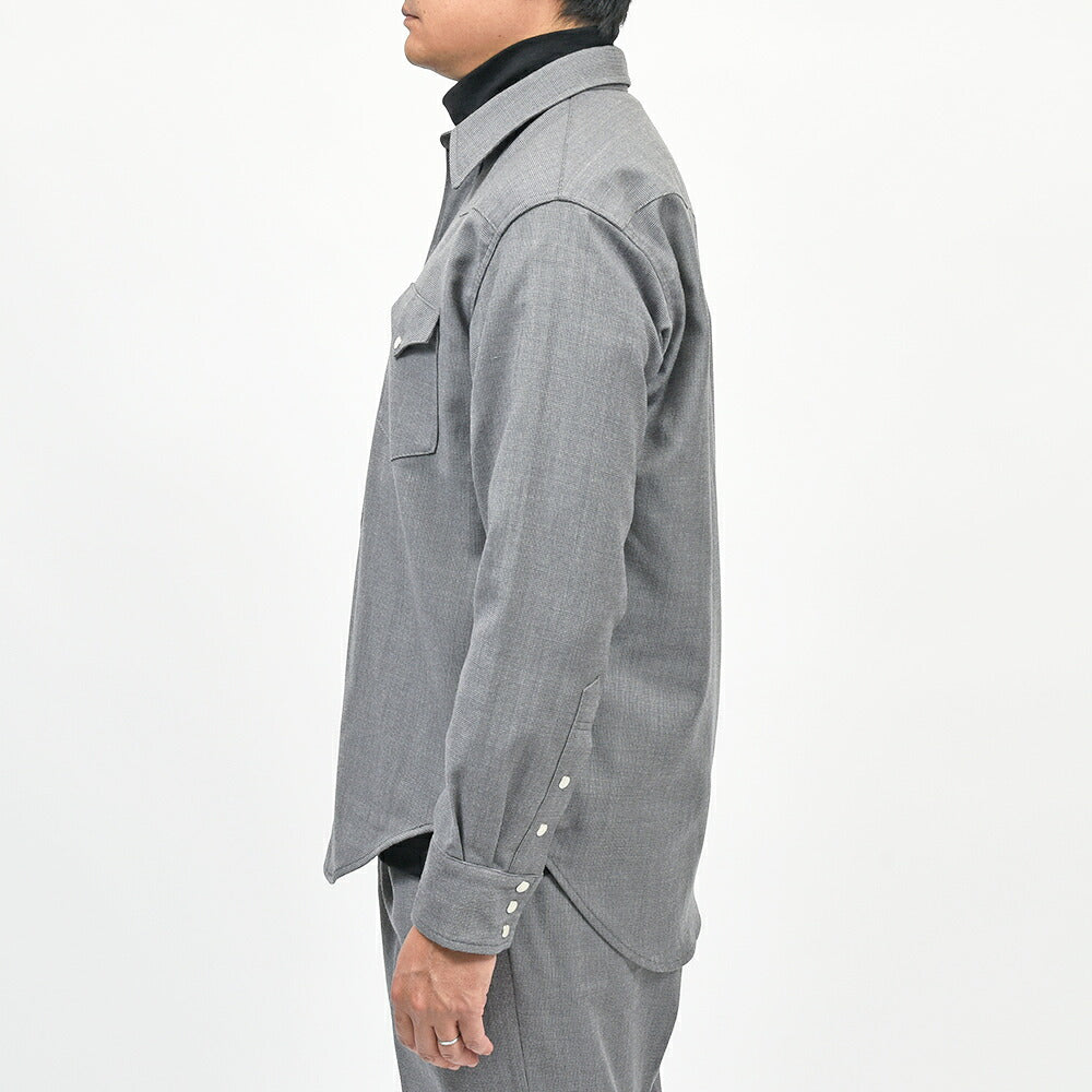 COHERENCE（コヒーレンス）ABIQUIU ウールツイル ROVER WOOL TWILL ウエスタンシャツ