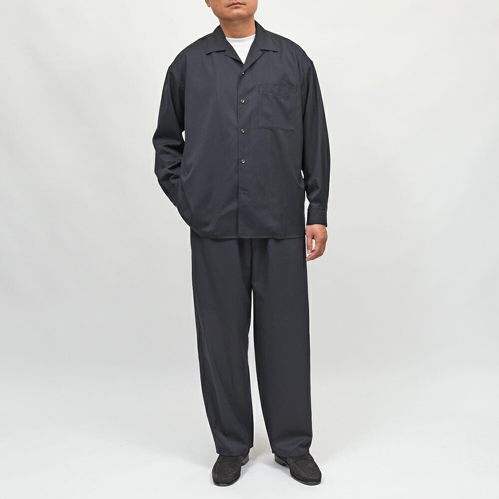 MACKINTOSH（マッキントッシュ）HYNISH ウールギャバジン オープンカラーシャツ