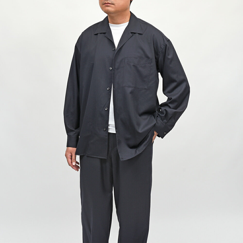MACKINTOSH（マッキントッシュ）HYNISH ウールギャバジン オープンカラーシャツ