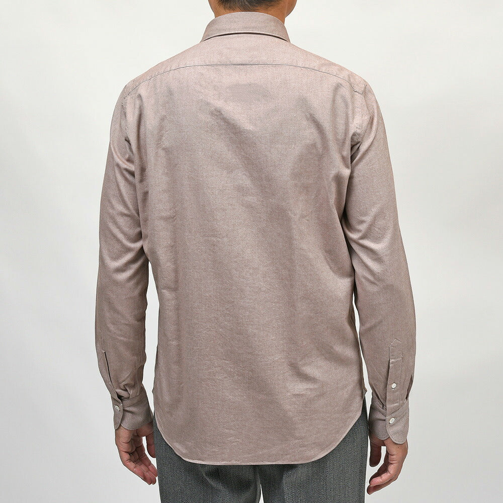Finamore（フィナモレ）VITTORIO/BALI コットンライトフランネル セミワイドカラーシャツ