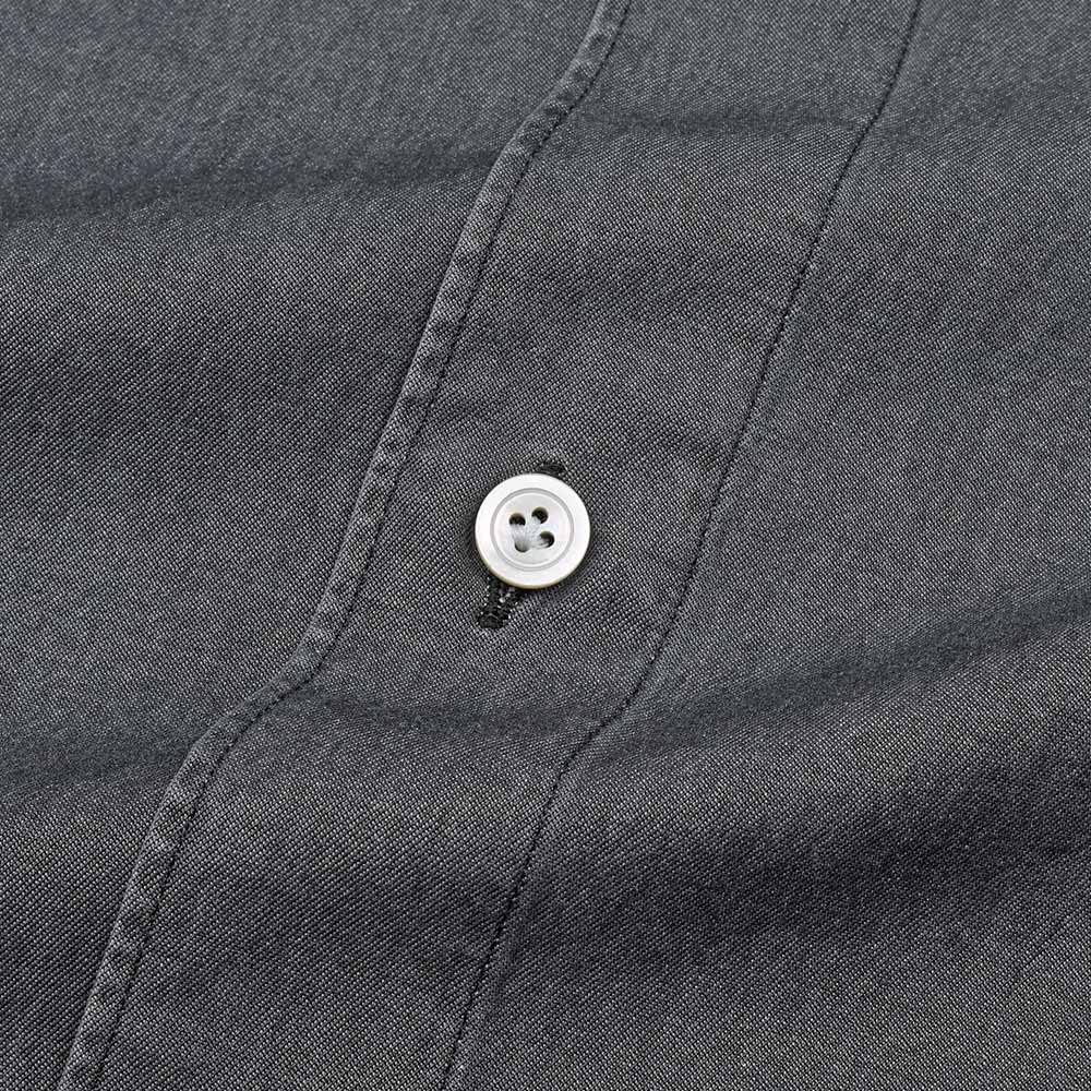 Finamore（フィナモレ）VITTORIO/BALI コットンシャンブレー セミワイドカラーシャツ