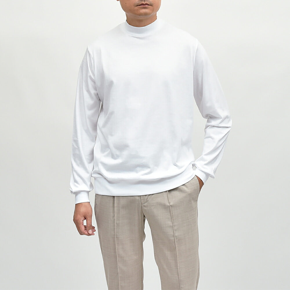 ANTICIPO（アンティーチポ）FIANO LUNGO スムースコットン モックネックカットソー