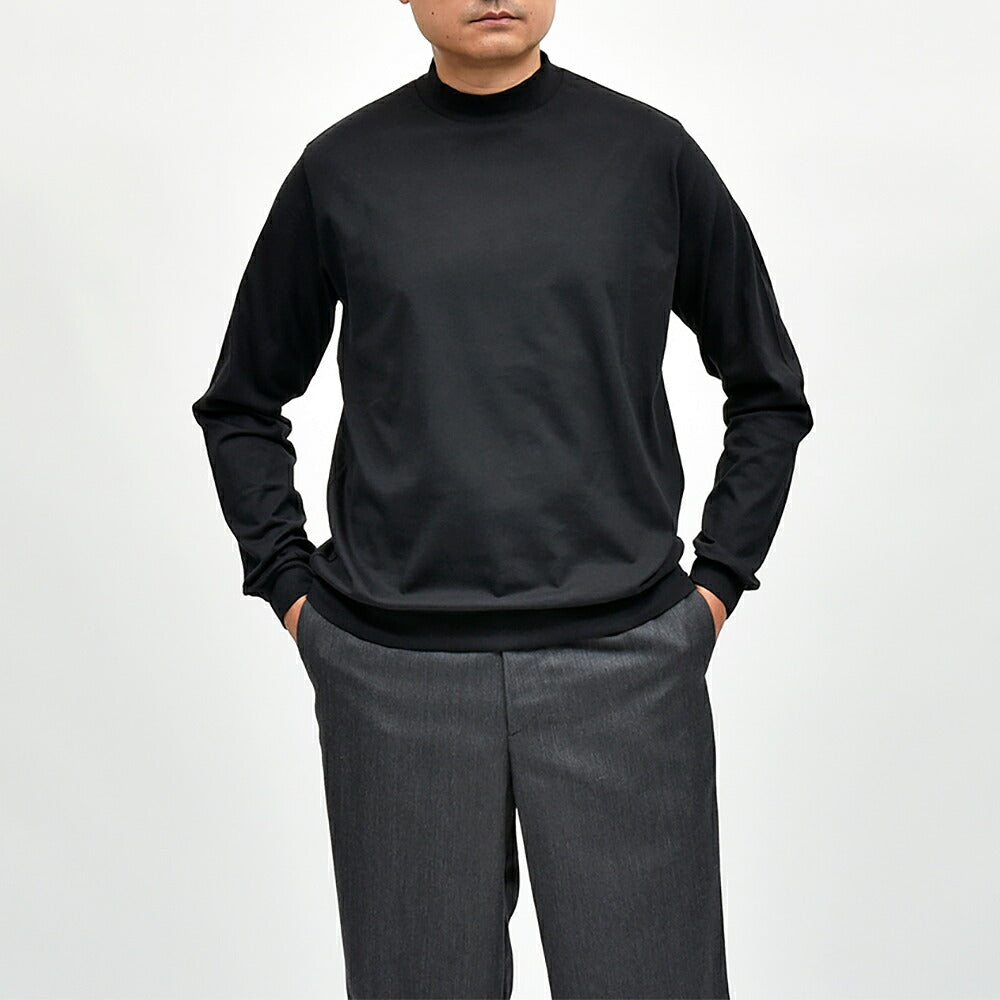 ANTICIPO（アンティーチポ）FIANO LUNGO スムースコットン モックネックカットソー