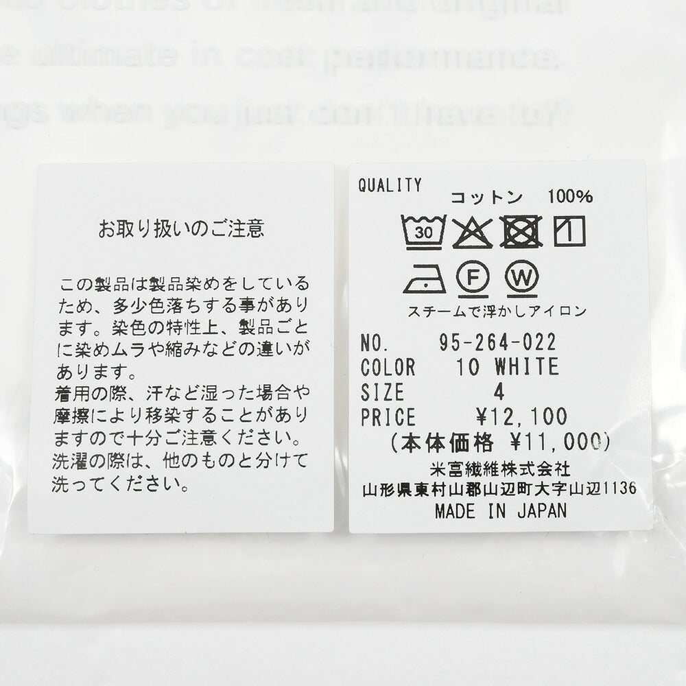 Yonetomi（ヨネトミ）NEW BASIC GARMENT DYED T-SHIRT コットン ガーメントダイ タートルネックカットソー