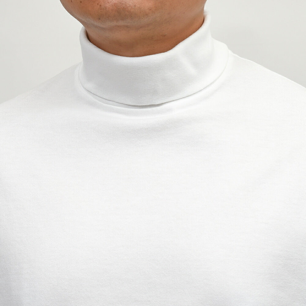 Yonetomi（ヨネトミ）NEW BASIC GARMENT DYED T-SHIRT コットン ガーメントダイ タートルネックカットソー