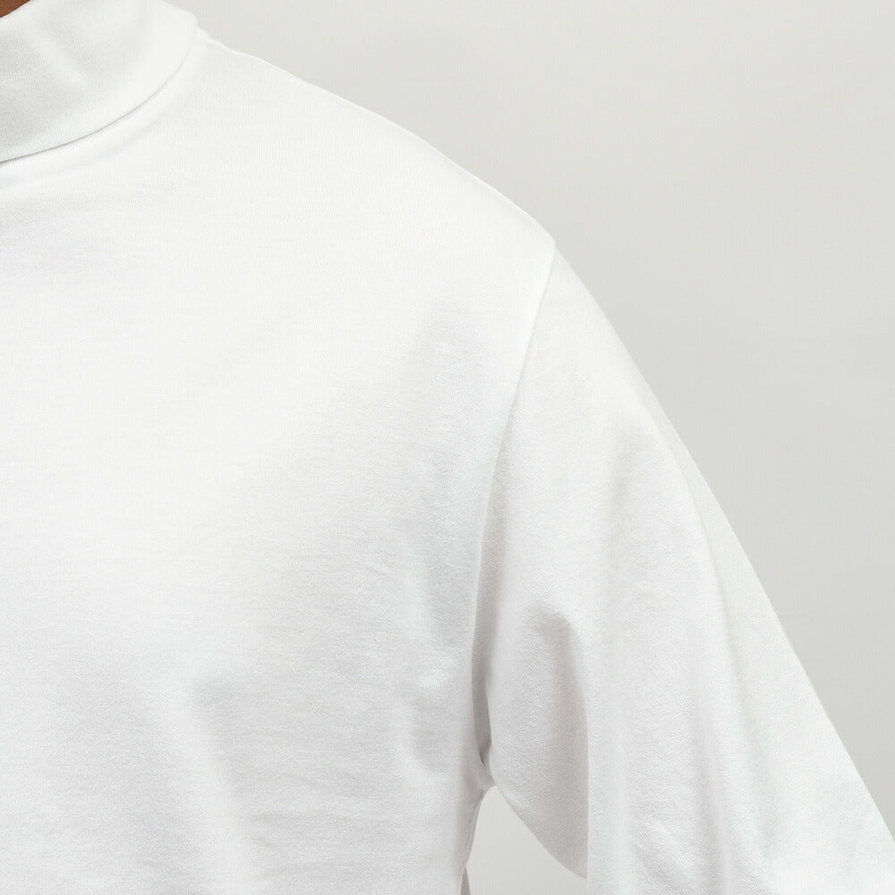 Yonetomi（ヨネトミ）NEW BASIC GARMENT DYED T-SHIRT コットン ガーメントダイ タートルネックカットソー
