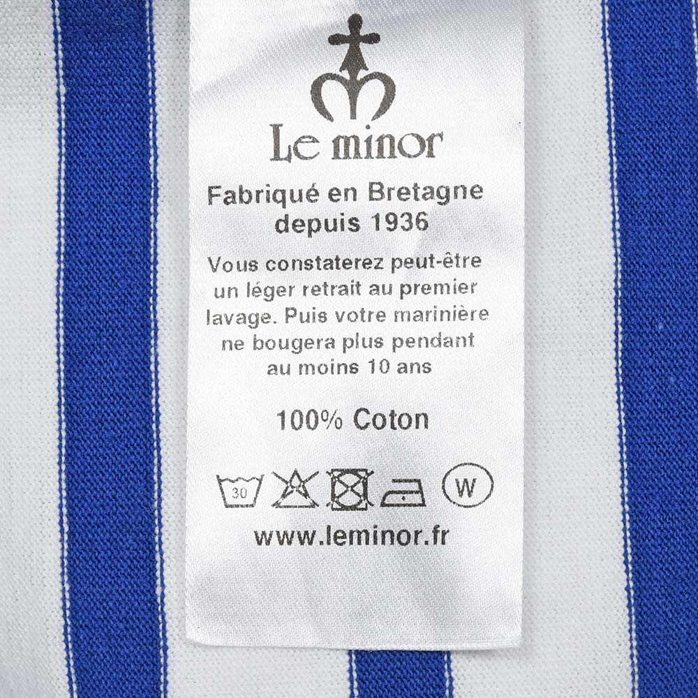 Le Minor（ル ミノア）コットン パネルボーダー クルーネックカットソー 61928H