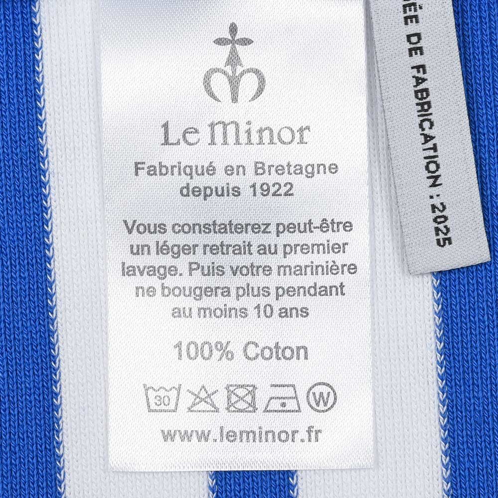 Le Minor（ル ミノア）コットン パネルボーダー ボートネックバスクシャツ 61410H