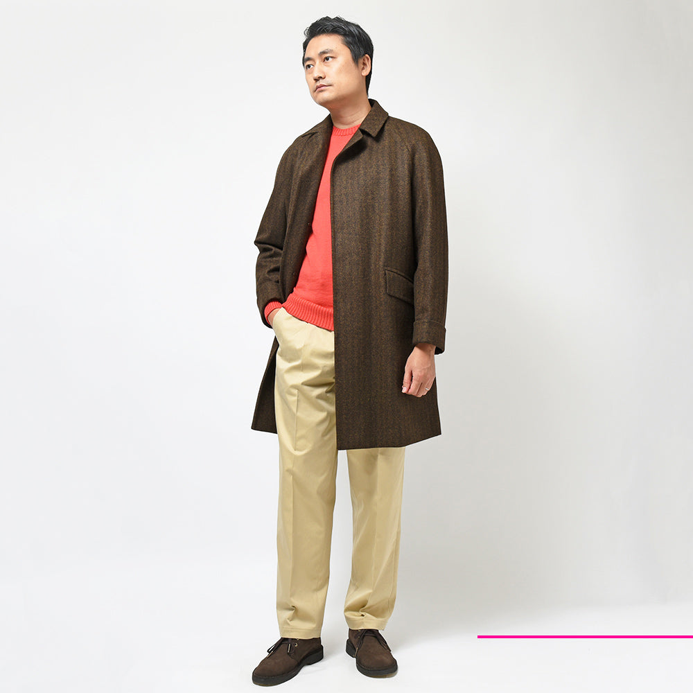 SCYE BASICS サイベーシック コットン ギャバジン オーバーサイズ トラウザース 1プリーツ ワイドパンツ