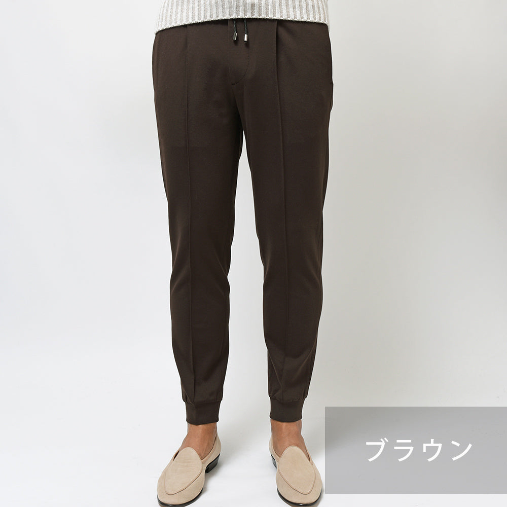 giab's ARCHIVIO ジャブスアルキヴィオ ring別注 RIBring リブリング スタンダードジャージー セットアップ対応1プリーツシャーリングパンツ