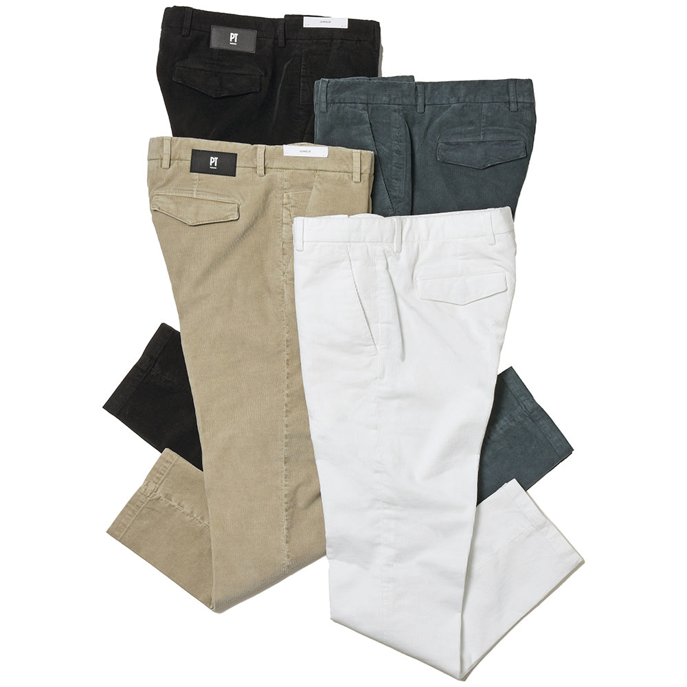 PT TORINO DENIM ピーティートリノデニム コットン ストレッチ コーデュロイ パンツ JUNGLE/SKINNY FIT