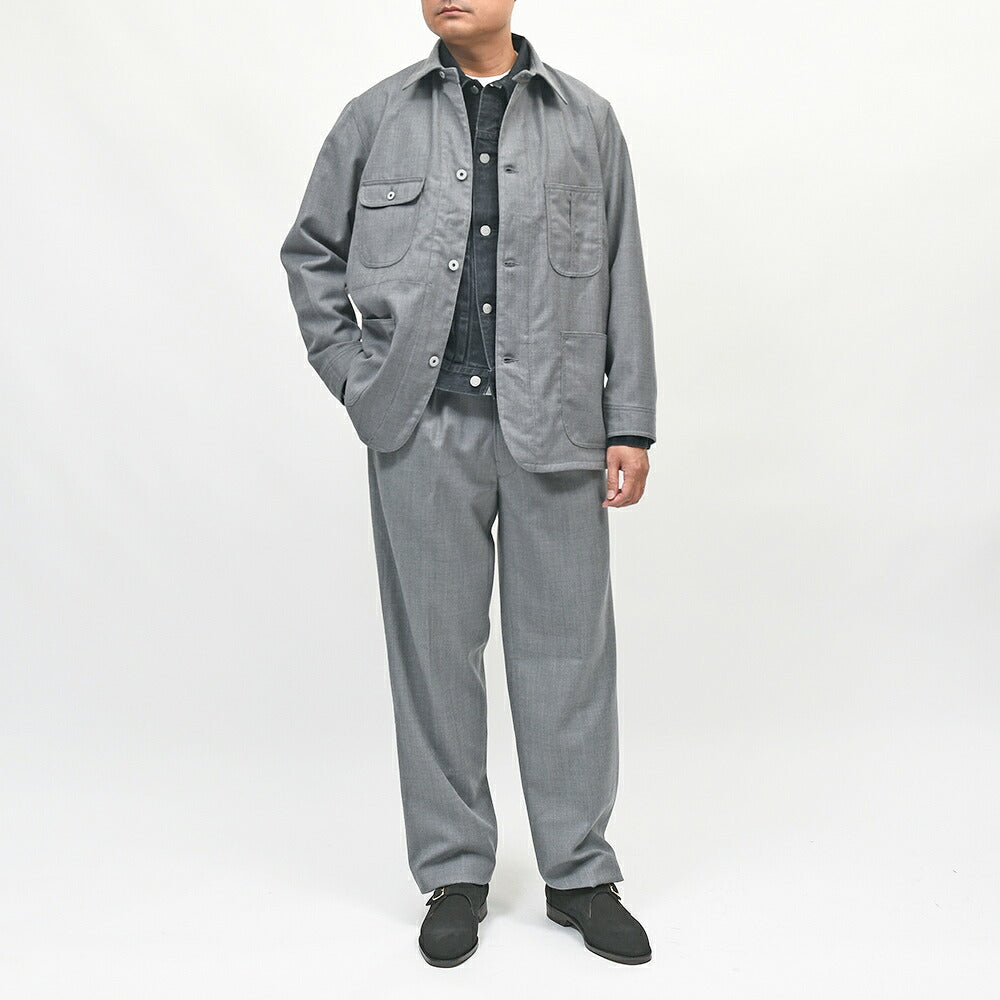COHERENCE（コヒーレンス）NICOLAS ウールツイル ROVER WOOL TWILL 2プリーツトラウザーズ