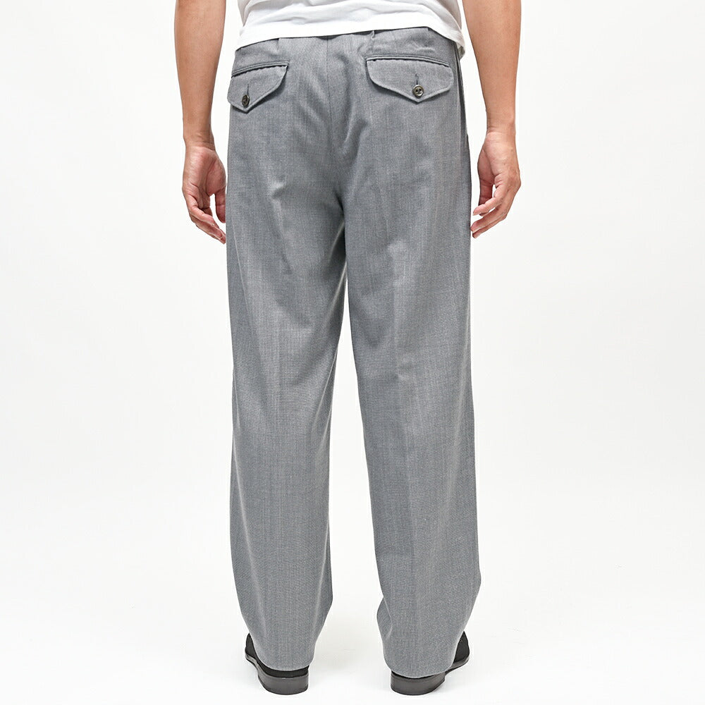 COHERENCE（コヒーレンス）NICOLAS ウールツイル ROVER WOOL TWILL 2プリーツトラウザーズ