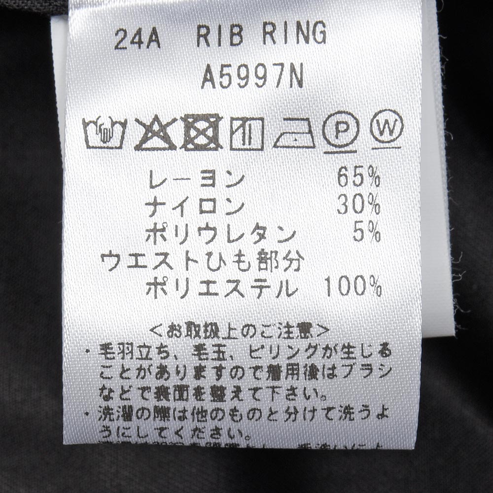 giabsarchivio（ジャブスアルキヴィオ）別注RIBring ウォッシャブルジャージー セットアップ対応 1プリーツリブパンツ A5997N