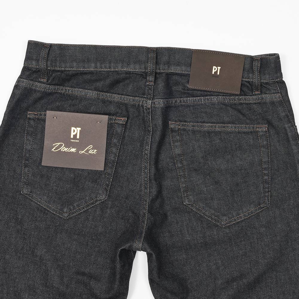 PT TORINO DENIM（ピーティートリノデニム）BREAKBEAT コットンカシミヤストレッチ レギュラーブラックデニムパンツ/CP6310