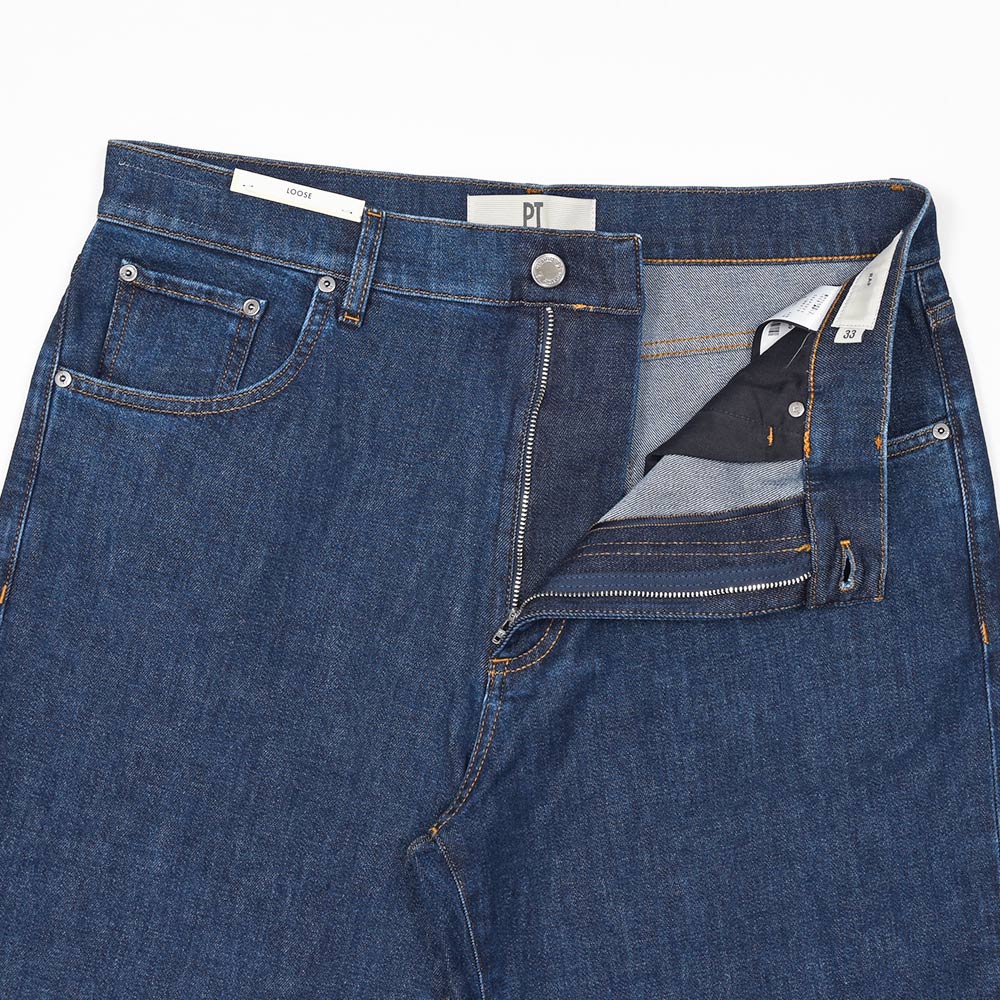 PT TORINO DENIM（ピーティートリノデニム）RAP コットンストレッチ デニムワイドパンツ/IM6010