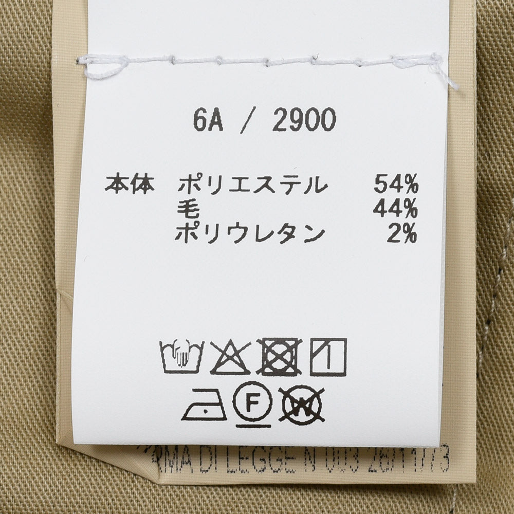 BONHEUR（ボネール）CIOLO テクノウール ギャバジン バックシャーリングパンツ