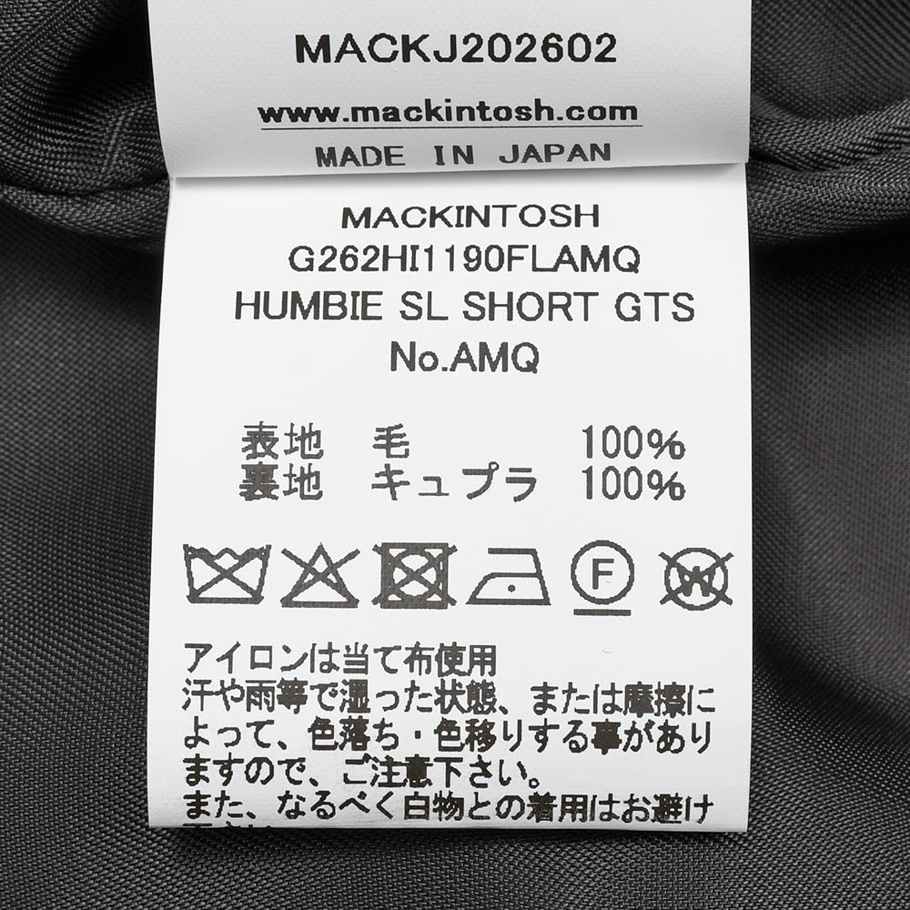 MACKINTOSH（マッキントッシュ）HUMBIE SL SHORT GTS ウールギャバジン ジャケット