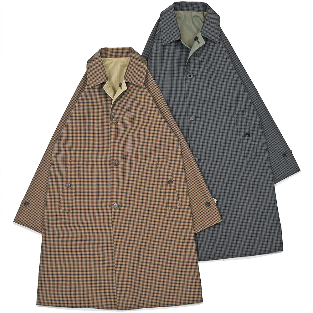 MACKINTOSH（マッキントッシュ）BALFIELD REVERSIBLE ウールコットン ガンクラブチェック リバーシブル バルカラーコート