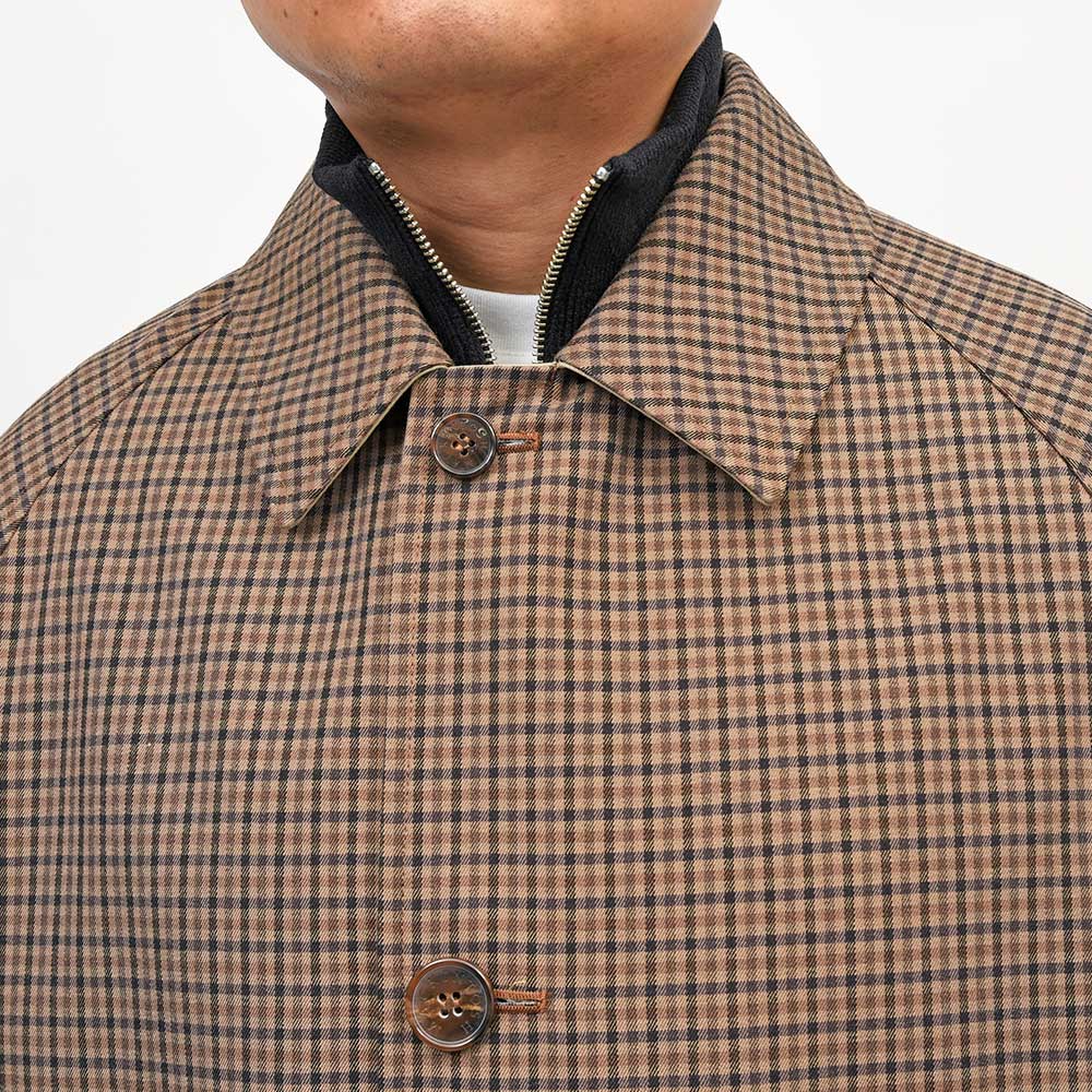 MACKINTOSH（マッキントッシュ）BALFIELD REVERSIBLE ウールコットン ガンクラブチェック リバーシブル バルカラーコート