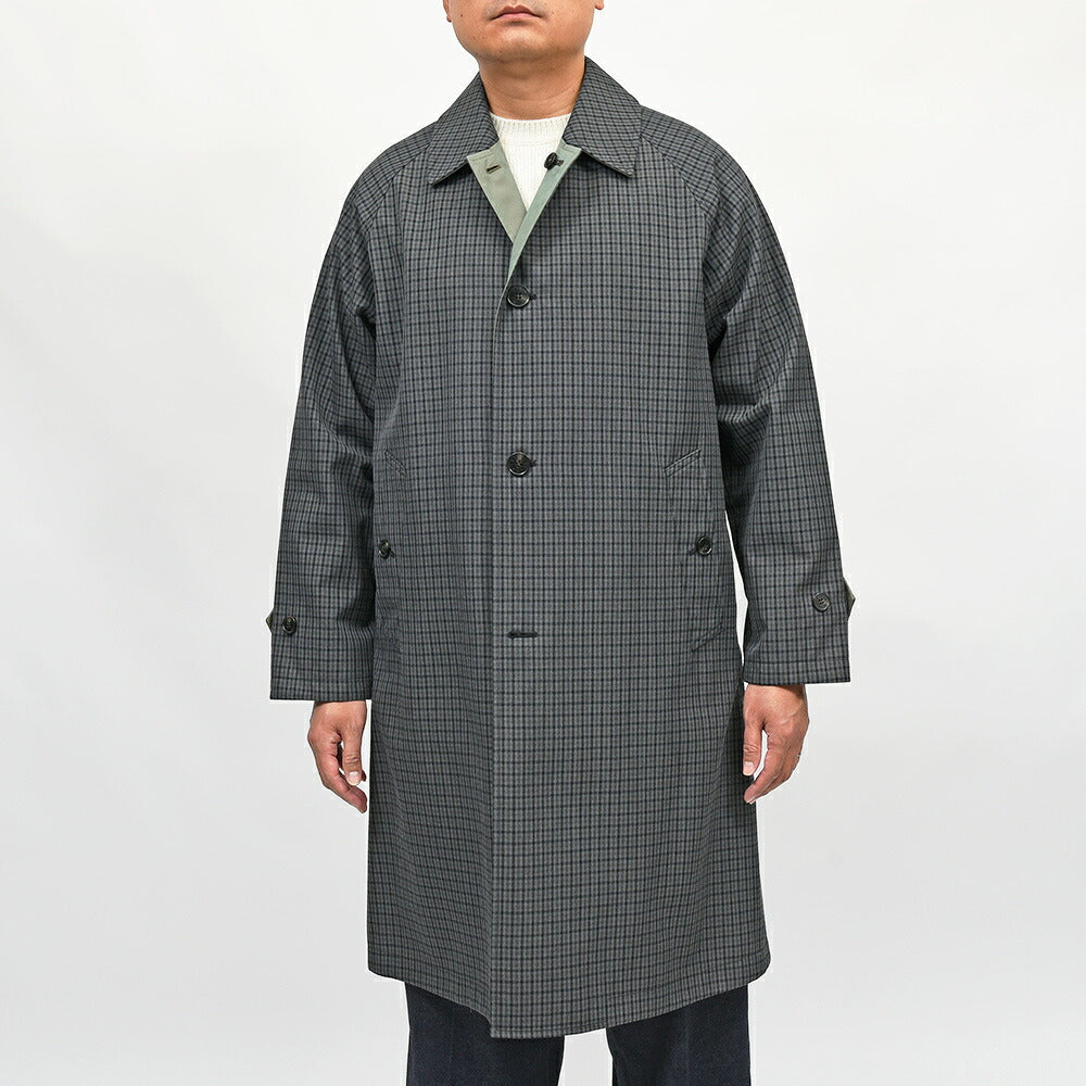 MACKINTOSH（マッキントッシュ）BALFIELD REVERSIBLE ウールコットン ガンクラブチェック リバーシブル バルカラーコート